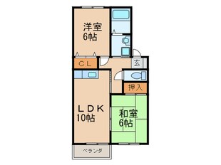 ヴァンベール大浦Ｃ棟の物件間取画像